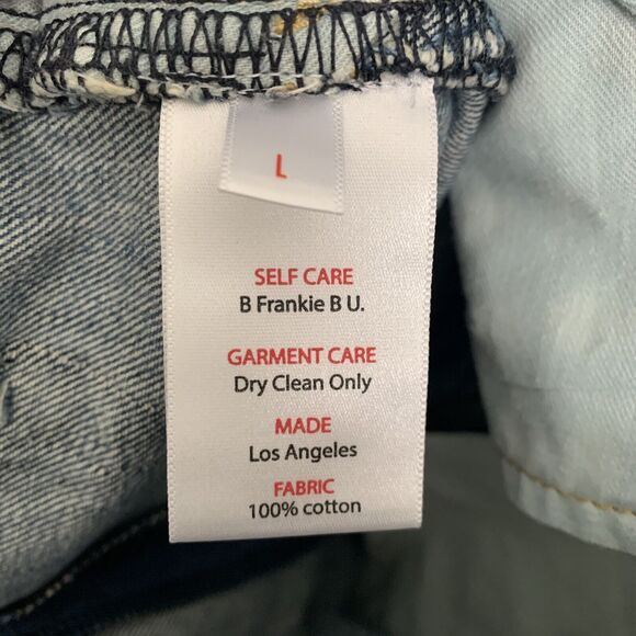 Frankie B Large All Over Studded Jean Straight Button Fly Released Hem 34 $395 - Picture 7 of 13